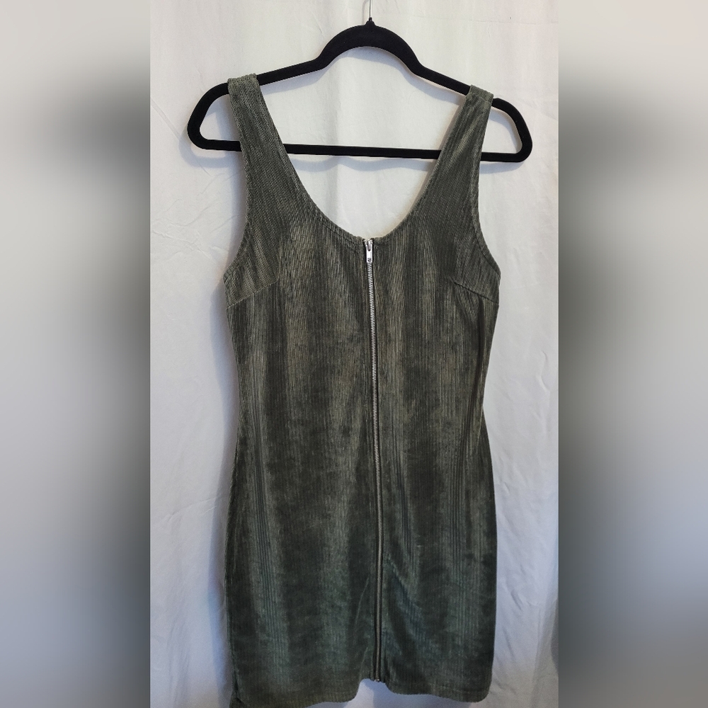 Olive Green Sleeveless Dress
